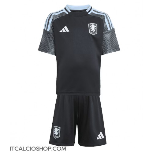 Aston Villa Ian Maatsen #22 Seconda Maglia Bambino 2025-26 Manica Corta (+ Pantaloni corti)